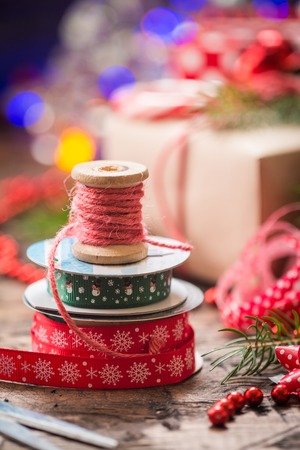 Christmas decoration for giftsの写真素材