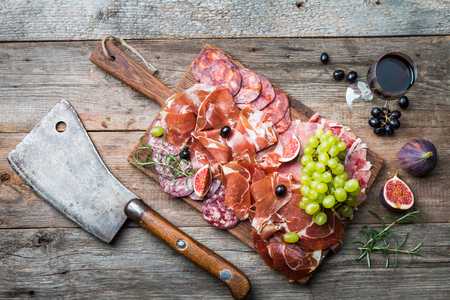 Traditional Spanish hamの写真素材