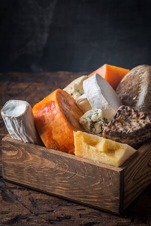 various types of cheeseの写真素材