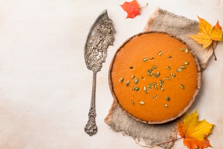 Homemade Pumpkin Pieの写真素材
