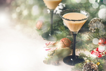 Traditional winter eggnogの写真素材