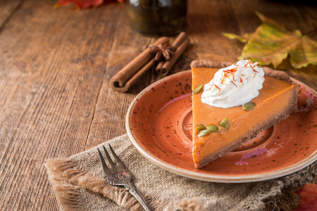 Slice of Pumpkin Pieの写真素材