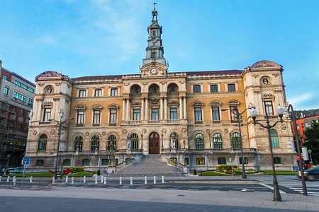 City Hall in Bilbao, Biscayのeditorial素材