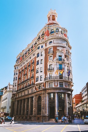 The headquarters of the Bank of Valenciaのeditorial素材
