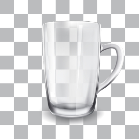 Vector illustration of empty glass cupのイラスト素材