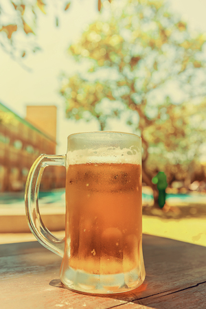 Cold Beer glassの写真素材