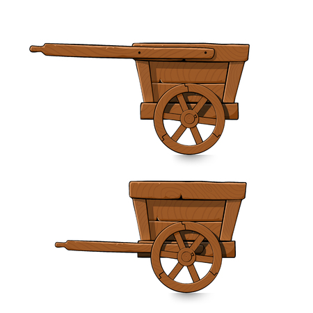 Mining carts setのイラスト素材
