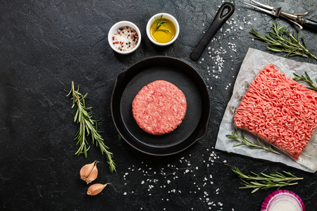 Raw minced meatの写真素材