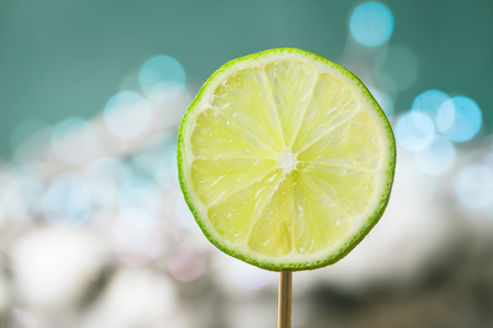 Fruit lime slices.の写真素材