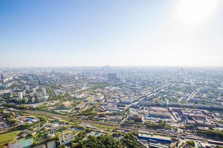 Aerial view of Moscowの写真素材