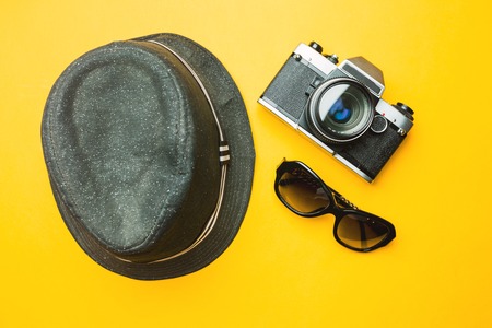 top view travel conceptの写真素材