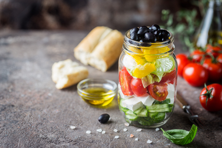 Fresh Greek saladの写真素材