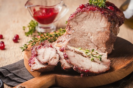 Baked pork meatの写真素材