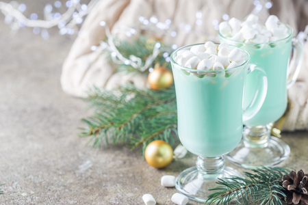 Peppermint Hot Chocolateの写真素材