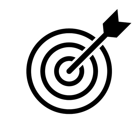 Target. Isolated vector iconのイラスト素材