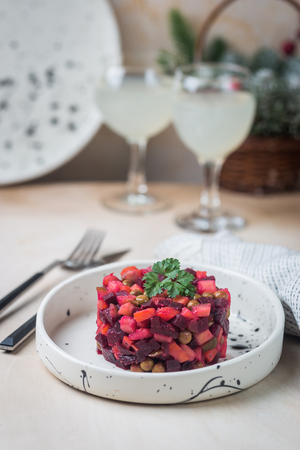Russian beetroot saladの写真素材