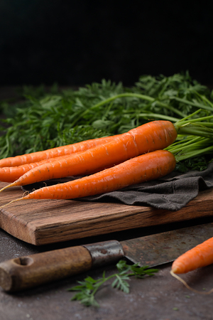 Fresh and sweet carrotの写真素材