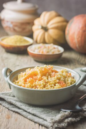 Millet with sweet pumpkinの写真素材