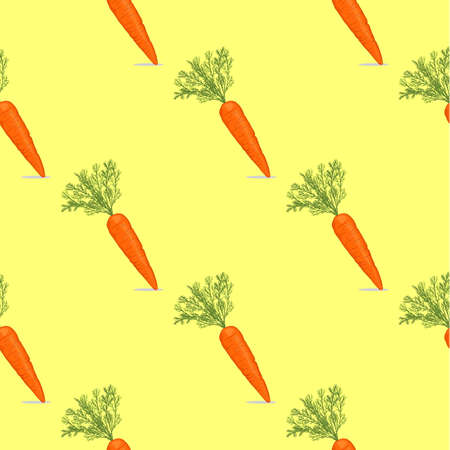 seamless pattern with carrots isolのイラスト素材