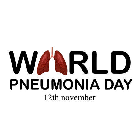 World Pneum Day 12 nov Vector illのイラスト素材