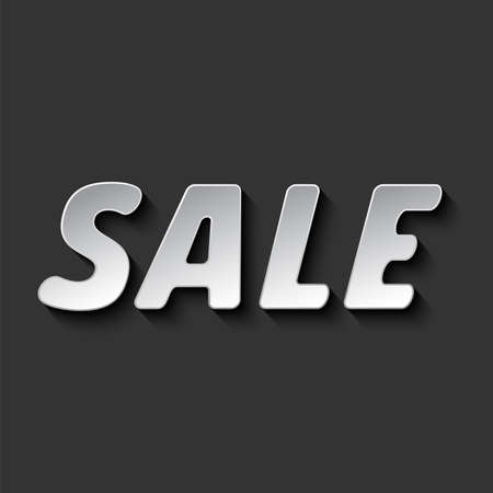 Sale light text on black backのイラスト素材
