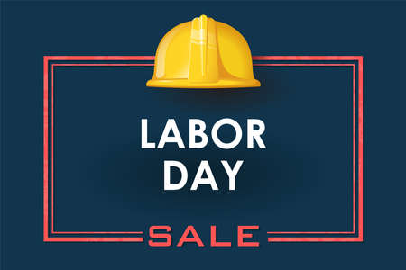 Labor day big sale on dark back illのイラスト素材