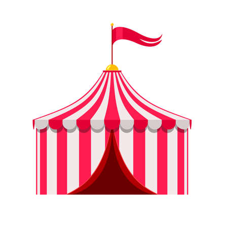 Circus tent vector ill flat iconのイラスト素材