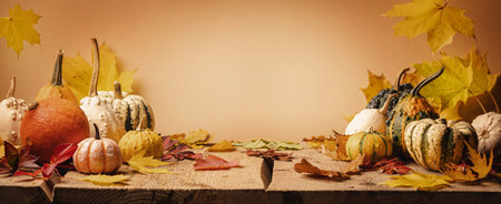 A rustic autumn still lifeの写真素材