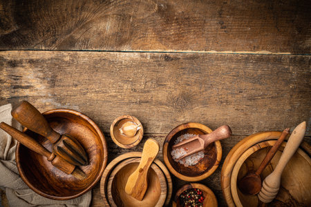 kitchen utensils or cooking toolsの写真素材