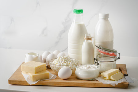 Fresh dairy productsの写真素材