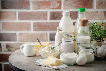 Fresh dairy productsの写真素材