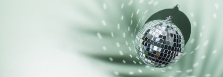 Shining disco ballの写真素材