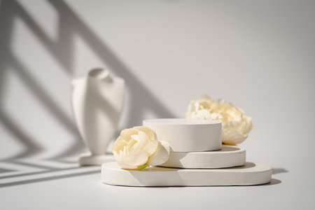 Geometric empty podiumの写真素材