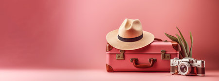 Summer holidays and travel concept.の素材