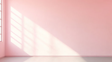 Room with natural window shadowの写真素材