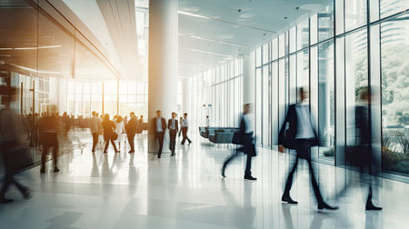 Business people walking in the officeの素材