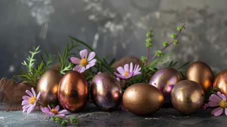 Shiny Iridescent Easter Eggsの素材