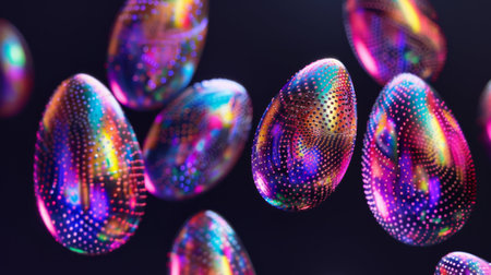 Shiny Iridescent Easter Eggsの素材