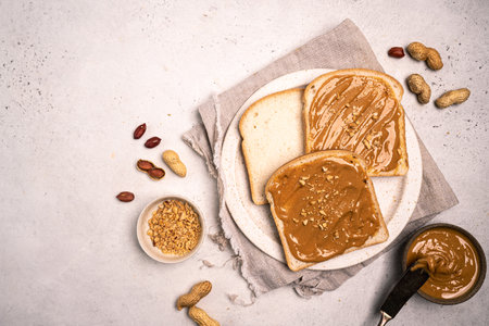 Peanut butter sandwichesの写真素材