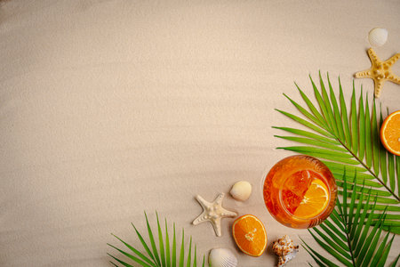 Summer beach backgroundの写真素材