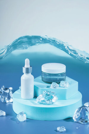 Serum essence glass bottleの写真素材