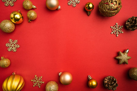Christmas and Happy New backgroundの写真素材