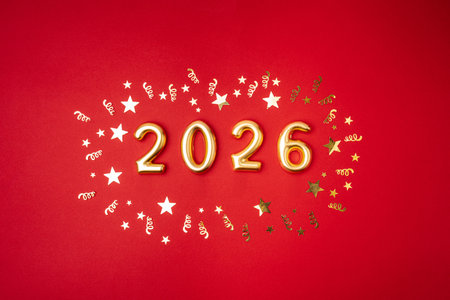 Christmas and Happy New backgroundの写真素材