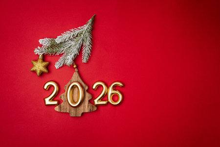 Christmas and Happy New backgroundの写真素材