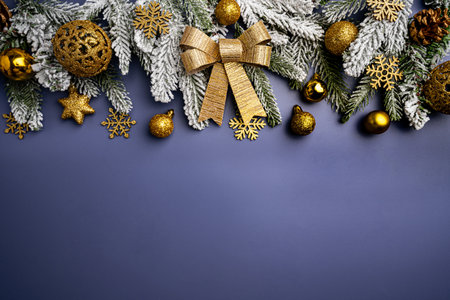 Christmas and New Year backgroundの写真素材