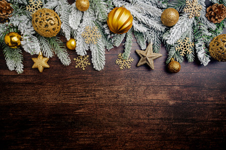 Christmas and New Year backgroundの写真素材