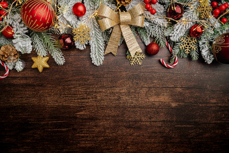 Christmas and New Year backgroundの写真素材