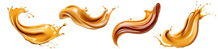 caramel or toffee splashesの素材