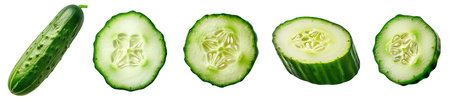 A fresh cucumberの素材
