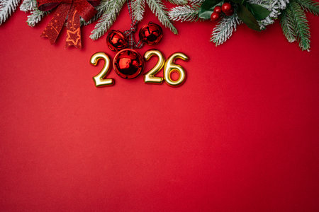 Christmas and Happy New background